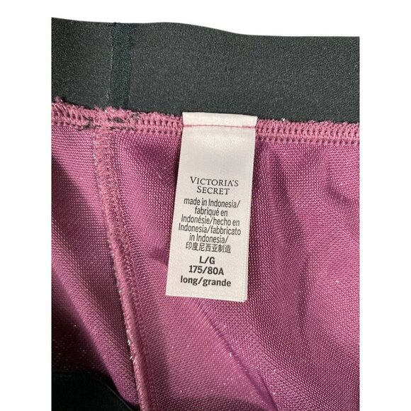 Victoria’s Secret Pink Shimmer Wide Leg Lounge Pajama Pants Women’s Sz L - Picture 11 of 14